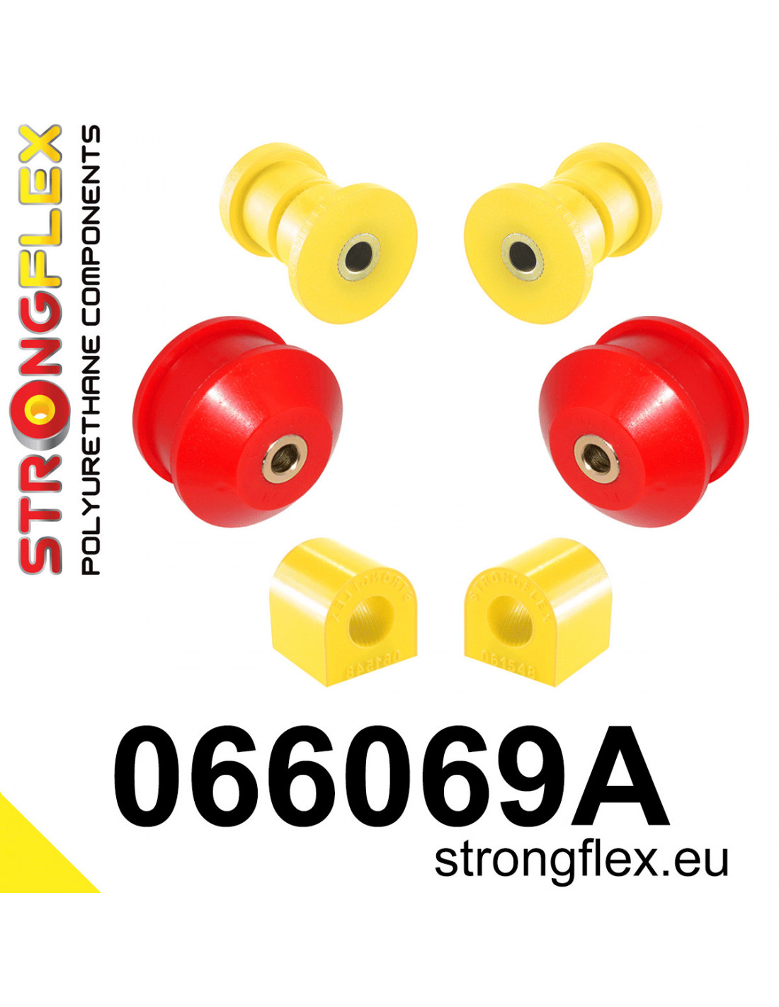 Strongflex Alfa Romeo / Fiat Front bush kit SPORT – 066069A 1 Strongflex Alfa Romeo / Fiat Vooras rubberset SPORT – 066069A