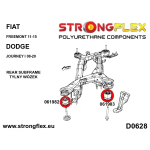 066082b Komplettes Fahrwerk Buchsen Kit Polyurethan Fiat Freemont Years 11 15 Strongflex 1