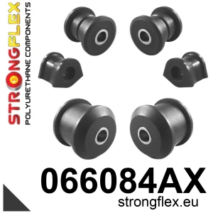 Strongflex Citroën / Fiat / Peugeot / Toyota Vooras voorste draagarm rubber ZWART – 061710BX