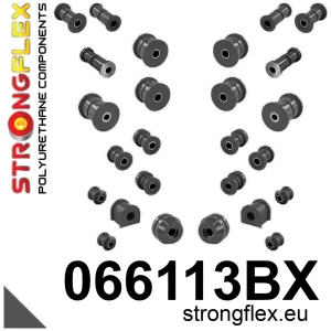 Strongflex Fiat / Polonez Rubber voorste koppelstang ZWART – 061223BX