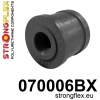 Strongflex Ford / Volvo Vooras draagarm achterste rubber ZWART – 070006BX