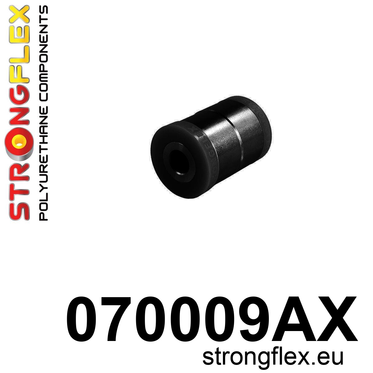 Strongflex Ford Galaxy / Mondeo / S-Max Silentbloc de bras de suspension inférieur arrière – intérieur SPORT NOIR – 070009AX 1 Strongflex Ford Galaxy / Mondeo / S-Max Silentbloc de bras de suspension inférieur arrière – intérieur SPORT NOIR – 070009AX