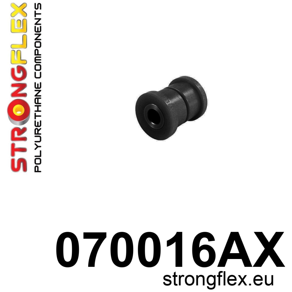 Strongflex Ford Fiesta / Puma Vooras draagarm – voorste rubber SPORT ZWART – 070016AX