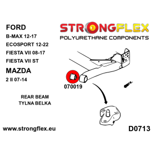 Strongflex Ford / Mazda Achterste montagerubber – 070019B