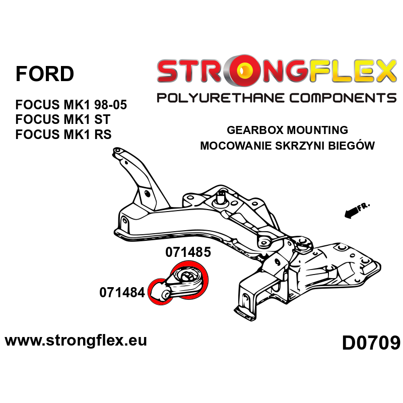 Strongflex Ford Focus Transmissielagerrubber – 071485B 2 Strongflex Ford Focus Transmissielagerrubber – 071485B – Image 2