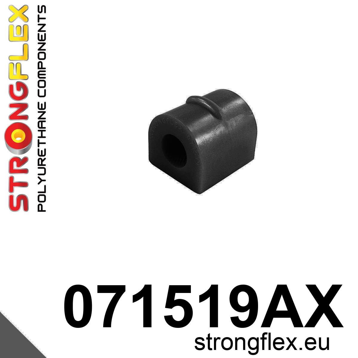 Strongflex Ford Focus Achterste stabilisatorrubber SPORT ZWART – 071519AX 1 Strongflex Ford Focus Achterste stabilisatorrubber SPORT ZWART – 071519AX