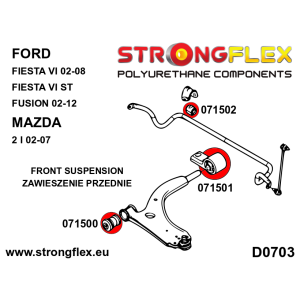 Strongflex Ford / Mazda Voorwielophangingsset – 076150B