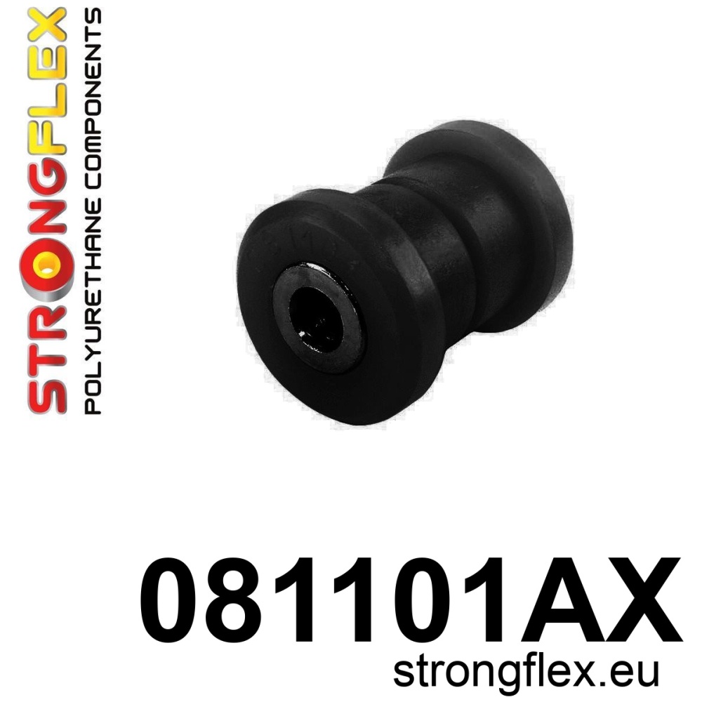Strongflex Honda CRX / Civic / Concerto Buitenste draagarm naar naaf rubber en binnenste spoorstang rubber 31mm SPORT ZWART – 081101AX