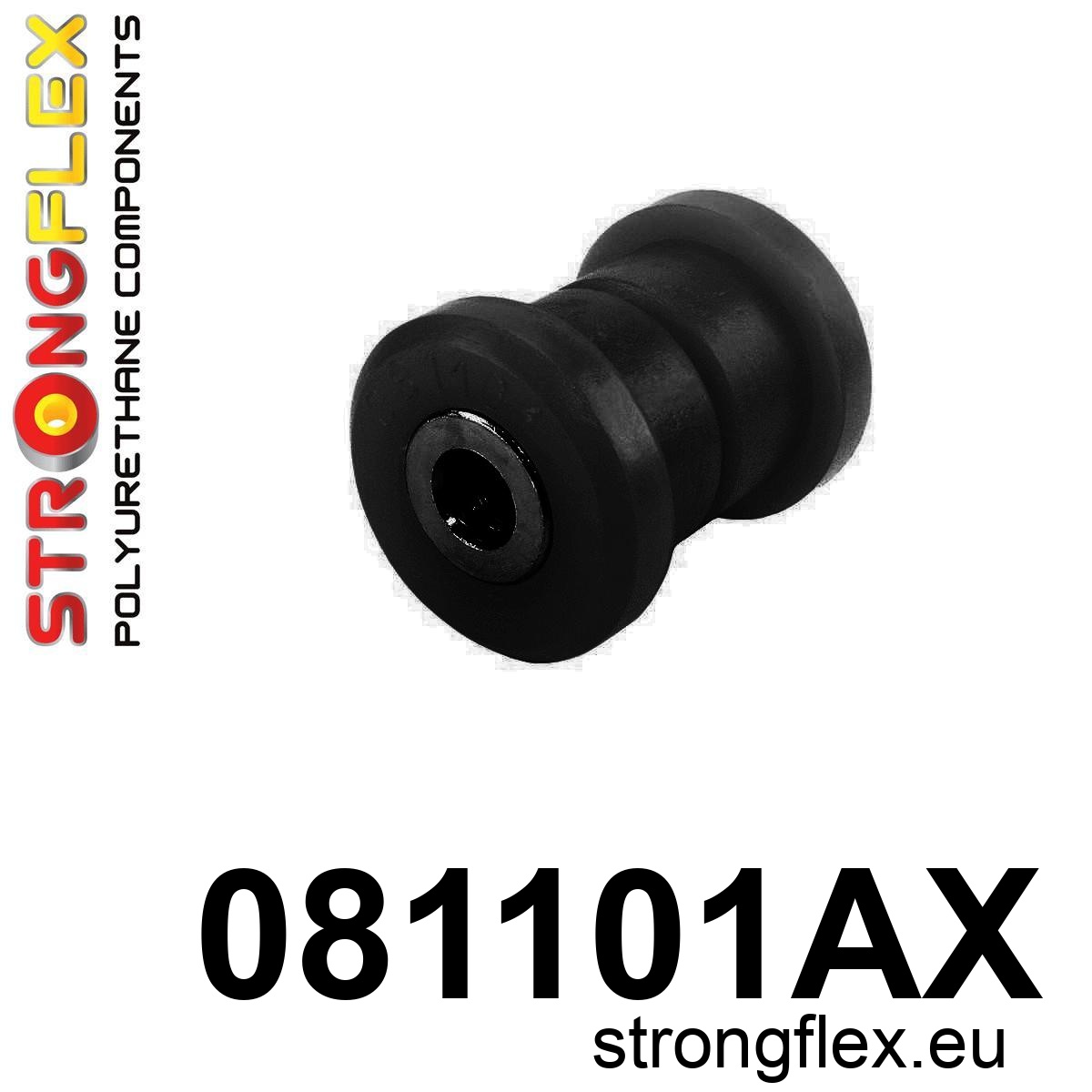 Strongflex Honda CRX / Civic / Concerto Buitenste draagarm naar naaf rubber en binnenste spoorstang rubber 31mm SPORT ZWART – 081101AX 1 Strongflex Honda CRX / Civic / Concerto Buitenste draagarm naar naaf rubber en binnenste spoorstang rubber 31mm SPORT ZWART – 081101AX