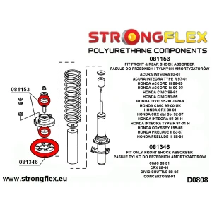 Strongflex Honda CRX / Civic / Concerto Front spring mount SPORT – 081346A