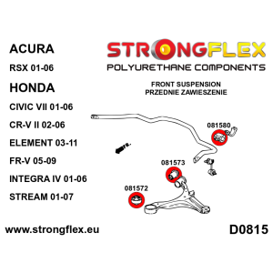 Strongflex Acura / Honda Voorste stabilisatorrubber SPORT – 081580A
