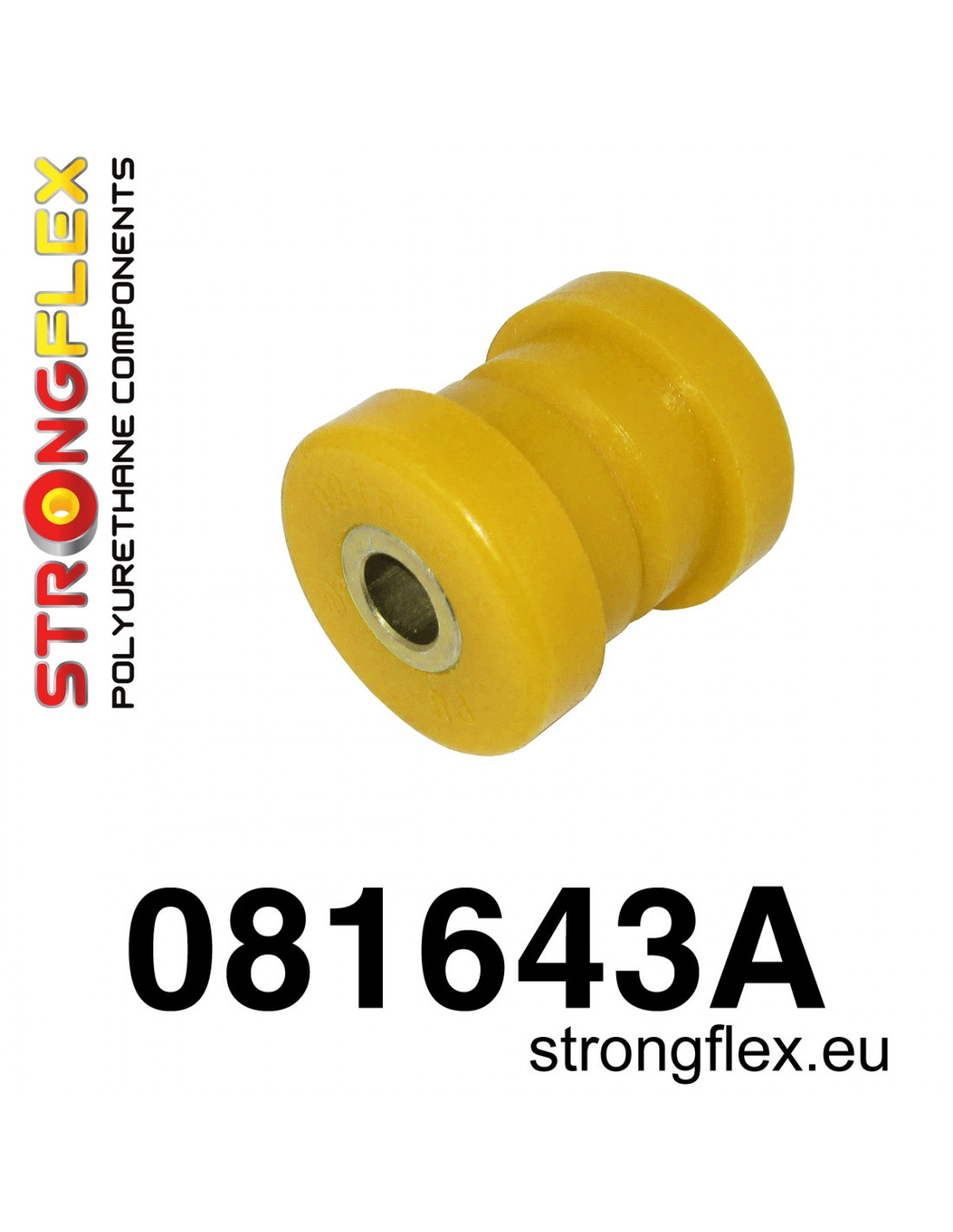 Strongflex Honda Prelude Achteras onderster voorste draagarm binnenste rubber SPORT ZWART – 081643AX 1 Strongflex Honda Prelude Achteras onderster voorste draagarm binnenste rubber SPORT – 081643A