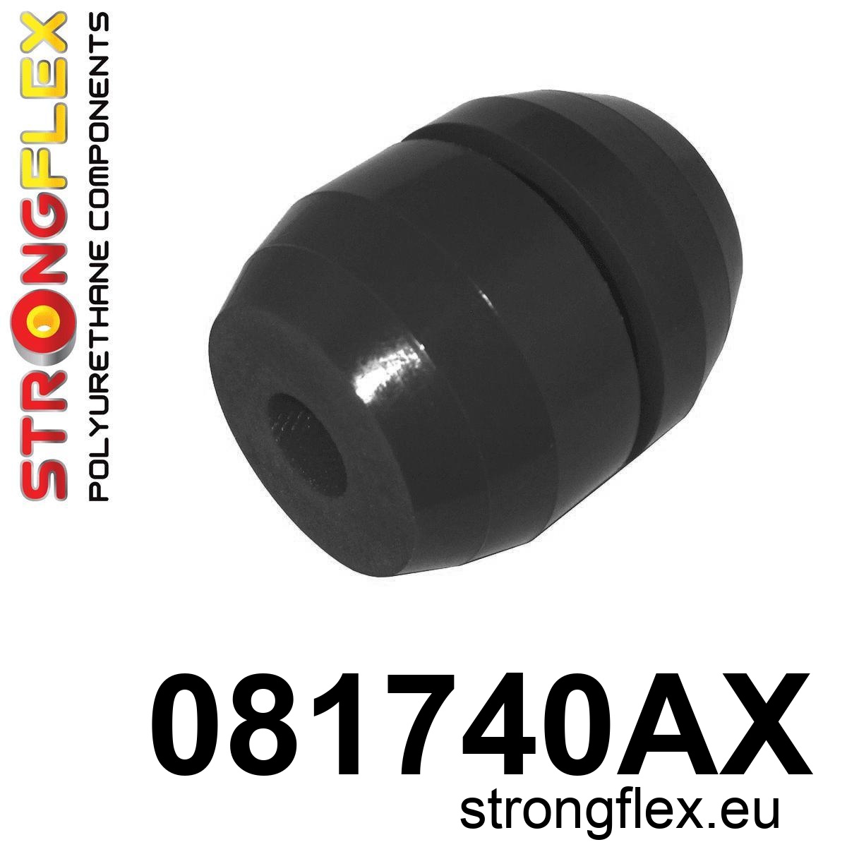 Strongflex Honda Prelude Polyurethaan rubberset voor- en achteras SPORT ZWART – 086205AX 2 Strongflex Honda Accord / Odyssey / Prelude Vooras langsdraagarm rubber SPORT ZWART – 081740AX