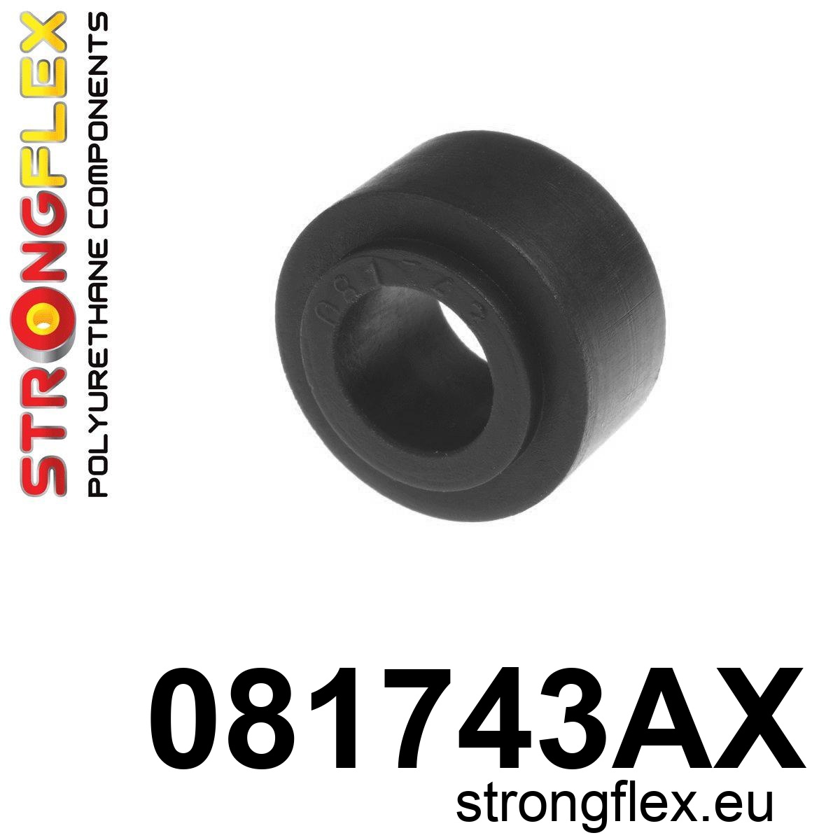 Strongflex Honda Accord / Odyssey / Prelude Rubber voorste koppelstang SPORT ZWART – 081743AX 1 Strongflex Honda Accord / Odyssey / Prelude Rubber voorste koppelstang SPORT ZWART – 081743AX