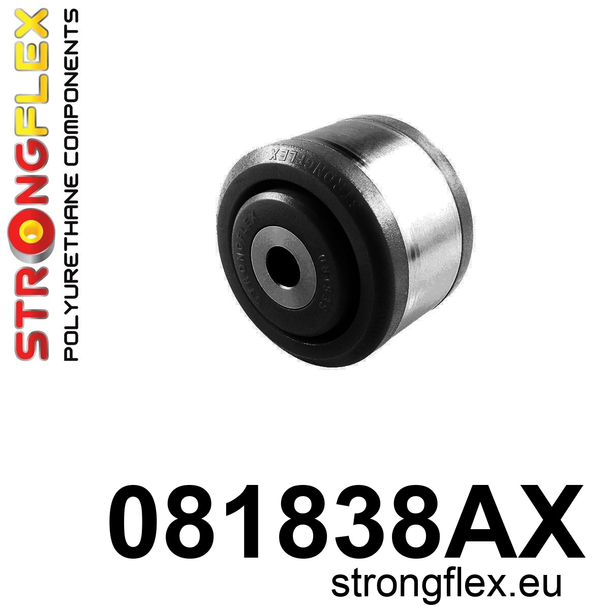 Strongflex Acura / Honda Draagarmrubber voor onder - voor SPORT ZWART – 081838AX 1 Strongflex Acura / Honda Draagarmrubber voor onder – voor SPORT ZWART – 081838AX