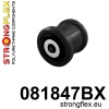 Strongflex Acura / Honda Achteras-subframe rubber ZWART – 081847BX