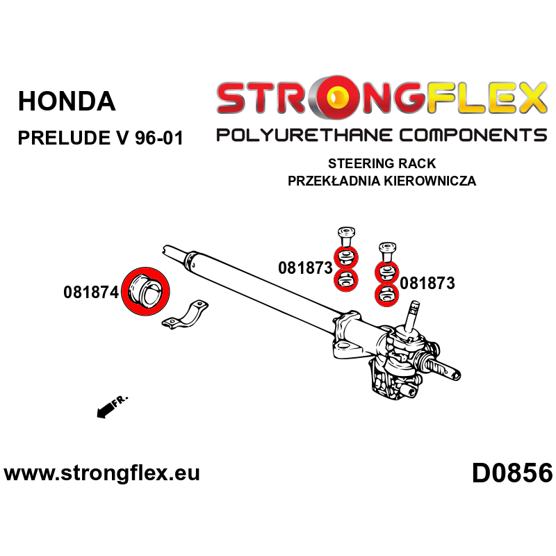 Strongflex Honda Prelude Stuurhuisrubber – 081873B 2 Strongflex Honda Prelude Stuurhuisrubber – 081873B – Bild 2