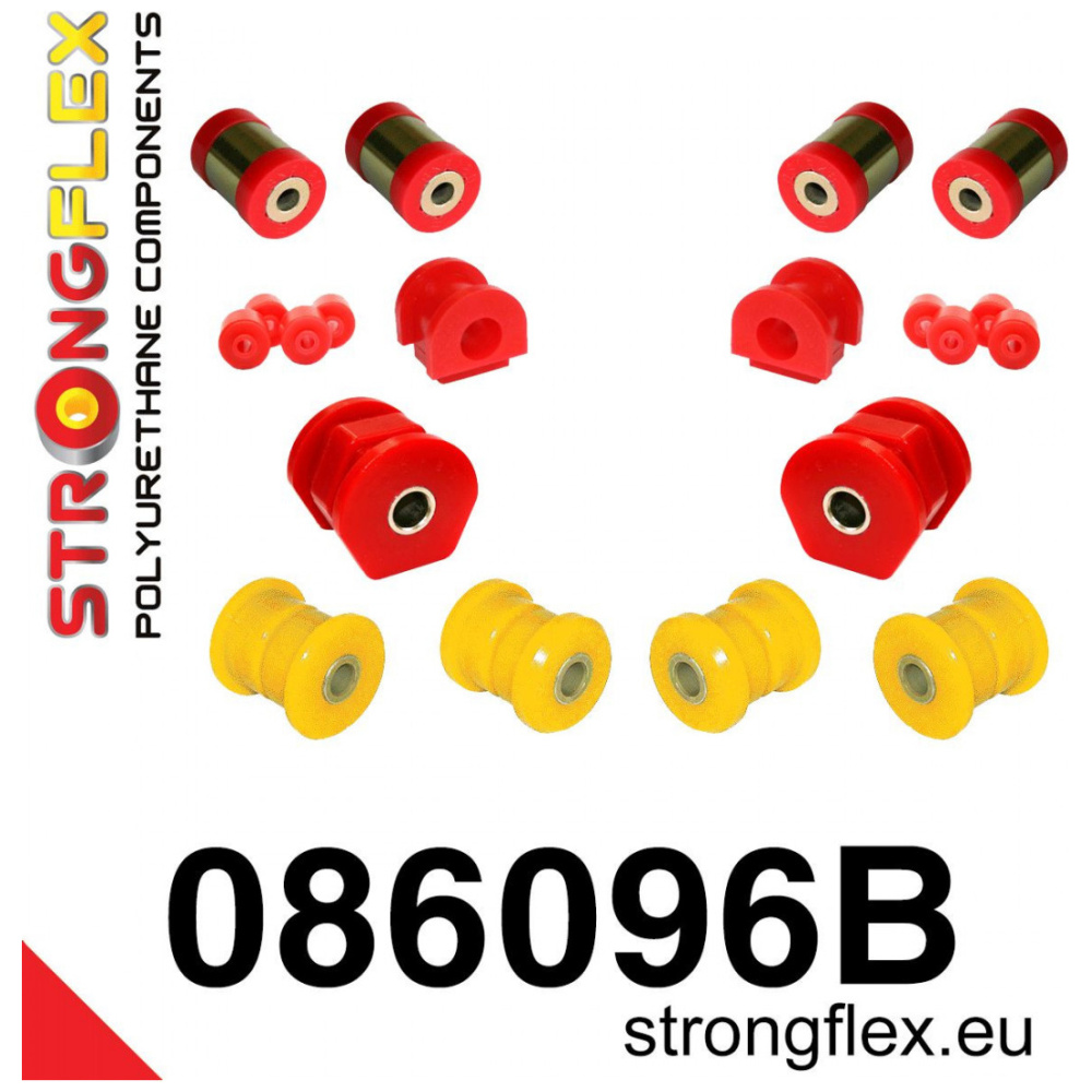 Strongflex Honda Civic Polyurethaan rubberset vooras – 086096B