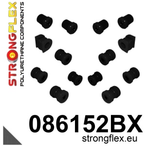 Strongflex Acura / Honda Voorste/achterste stabilisatorrubber ZWART – 081534BX