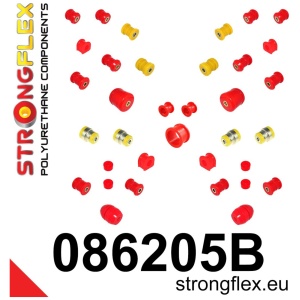 Strongflex Honda Prelude Polyurethaan rubberset voor- en achteras – 086205B