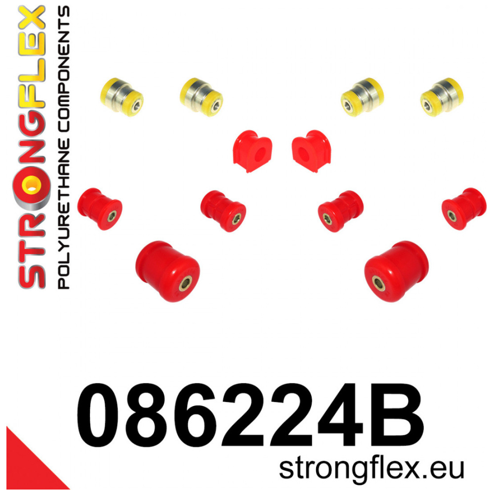 Strongflex Honda Prelude Polyurethaan rubberset vooras – 086224B