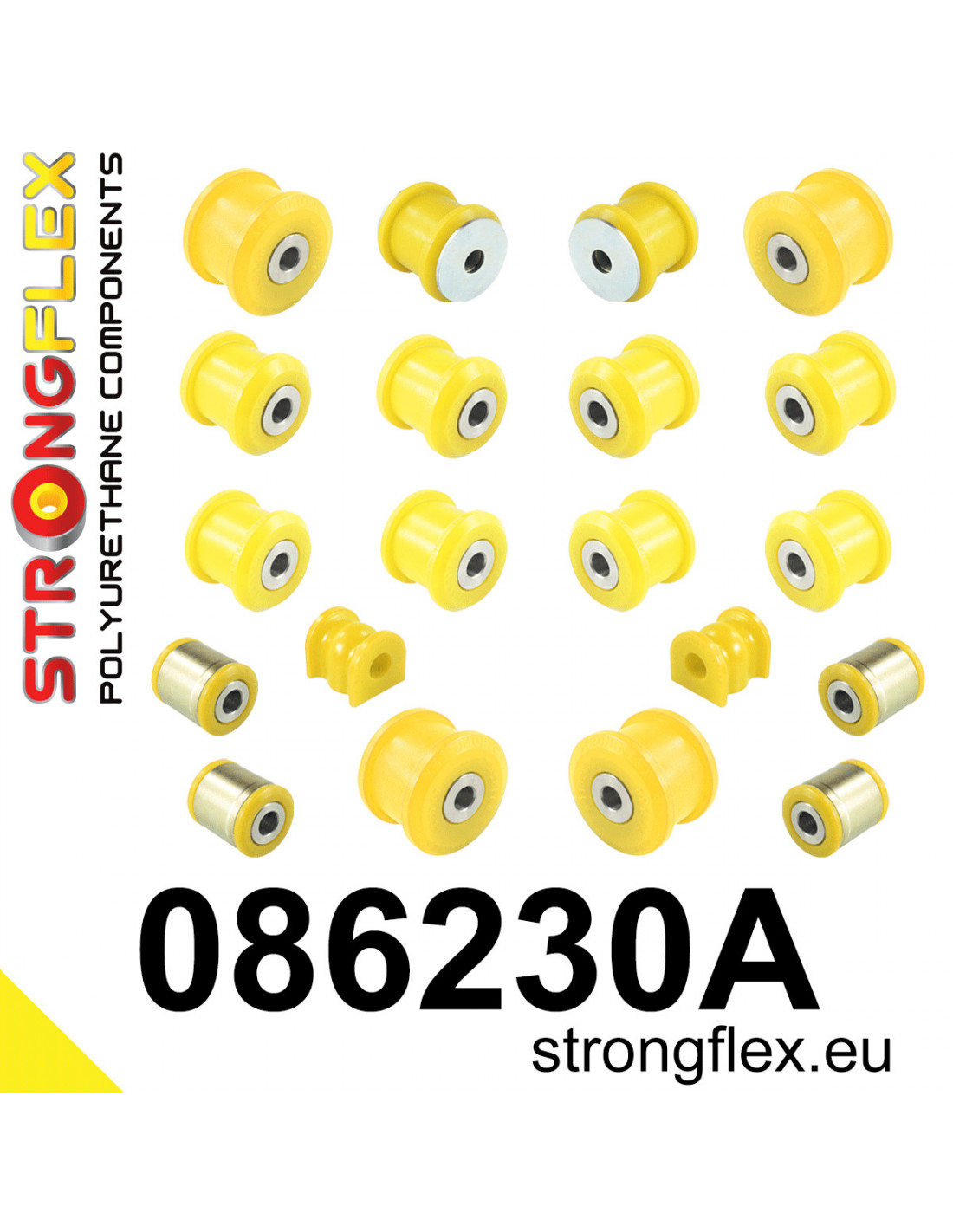 Strongflex Acura / Honda Achteras rubberset SPORT – 086230A 1 Strongflex Acura / Honda Achteras rubberset SPORT – 086230A