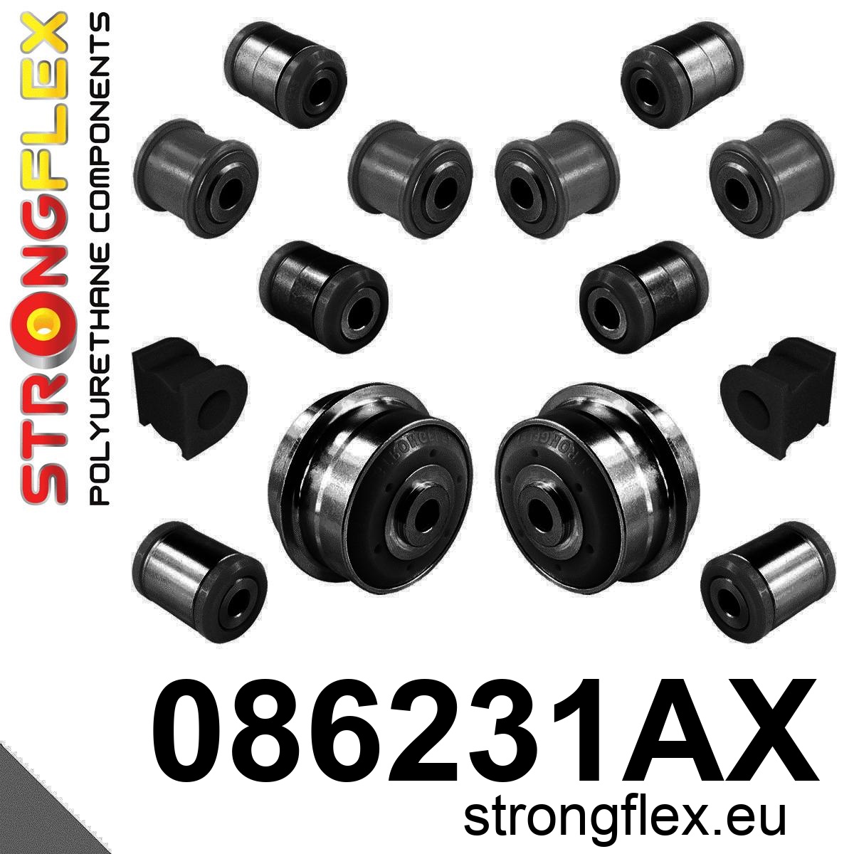 Strongflex Honda Accord Achteras rubberset SPORT ZWART – 086231AX 3 Strongflex Honda Accord Achteras rubberset SPORT ZWART – 086231AX