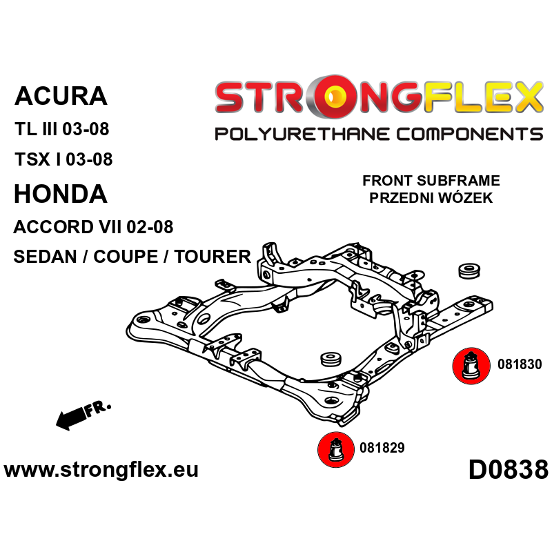 Strongflex Honda Accord Complete ophangrubberset ZWART – 086234BX 3 Strongflex Honda Accord Complete ophangrubberset ZWART – 086234BX – Bild 3