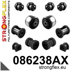 Strongflex Acura / Honda Voorste bovenste draagarmrubber SPORT ZWART – 081819AX