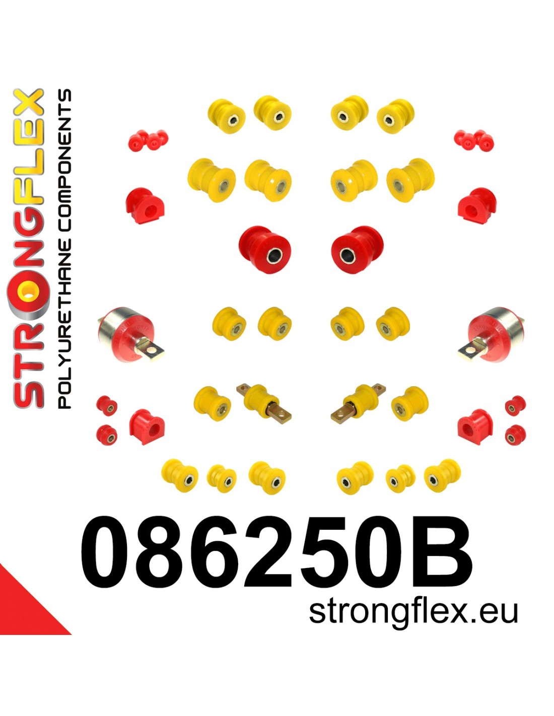 Strongflex Honda Civic Complete ophangrubberset – 086250B 1 Strongflex Honda Civic Complete ophangrubberset – 086250B