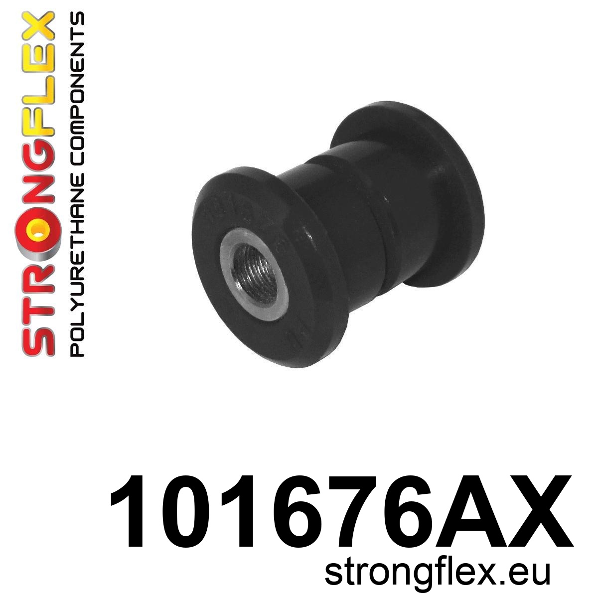 Strongflex Mazda MX-5 / RX-8 Achteras langsdraagarm achterste rubber SPORT ZWART – 101676AX 1 Strongflex Mazda MX-5 / RX-8 Achteras langsdraagarm achterste rubber SPORT ZWART – 101676AX