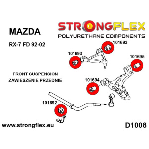 Strongflex Mazda RX-7 Voorste bovenste draagarmrubber SPORT – 101693A