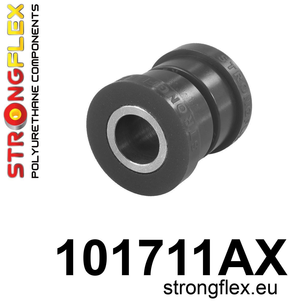 Strongflex Mazda 323 Achterste langsdraagarm - achterste rubber SPORT ZWART – 101711AX 1 Strongflex Mazda 323 Achterste langsdraagarm - achterste rubber SPORT ZWART – 101711AX