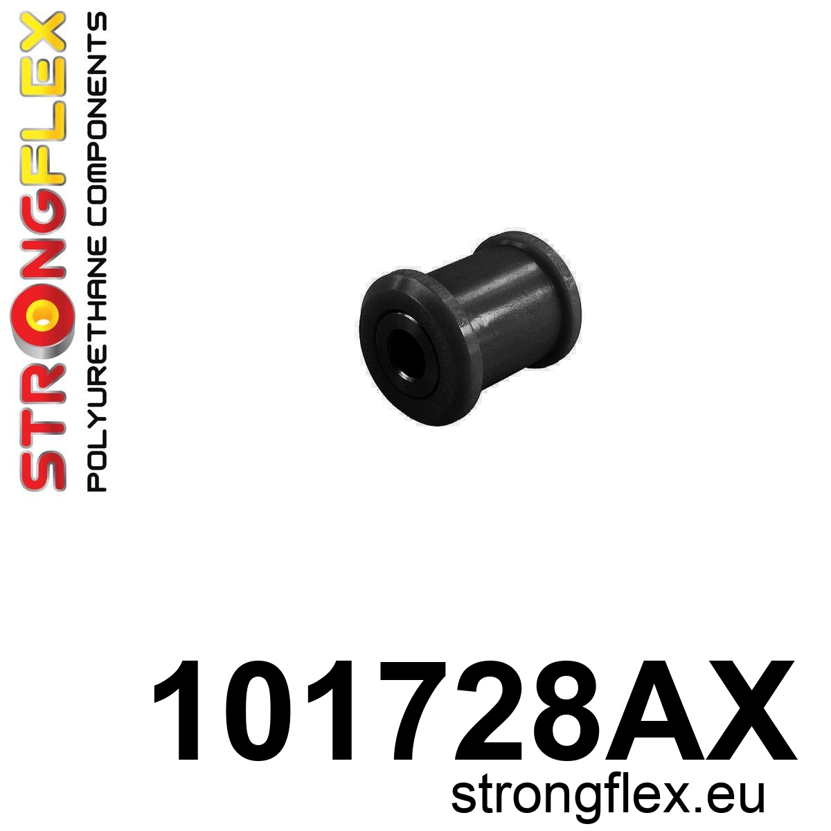 Strongflex Fiat / Mazda Achterste langsdraagarm rubber SPORT ZWART – 101728AX 1 Strongflex Fiat / Mazda Achterste langsdraagarm rubber SPORT ZWART – 101728AX
