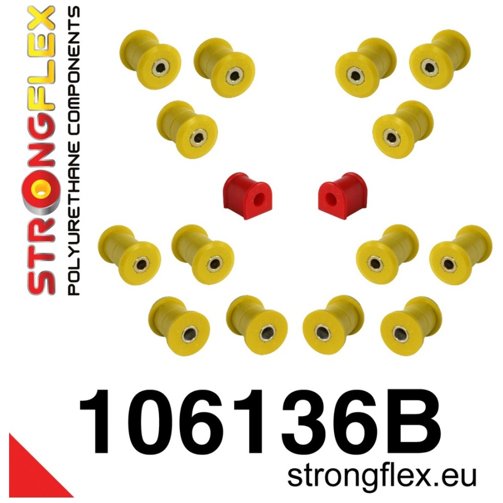 Strongflex Mazda MX-5 Polyurethaan rubberset achteras – 106136B