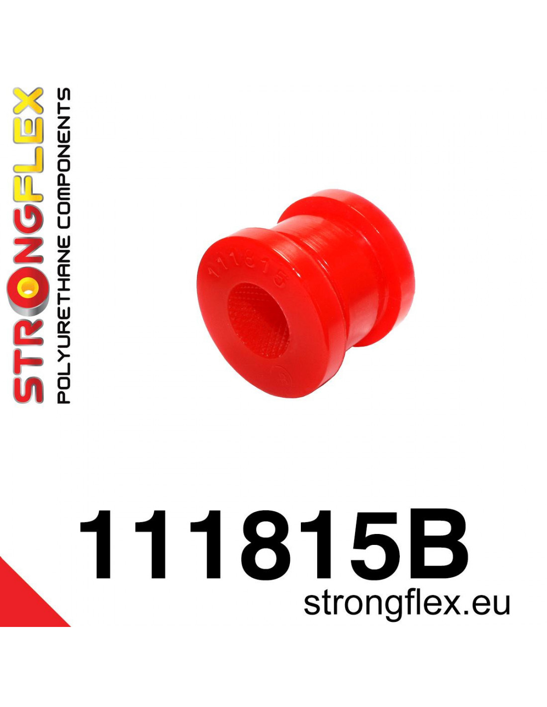 Strongflex Mercedes C-Klasse / CLK / E-Klasse Voorste buitenste stabilisatorrubber – 111815B 1 Strongflex Mercedes C-Klasse / CLK / E-Klasse Voorste buitenste stabilisatorrubber – 111815B