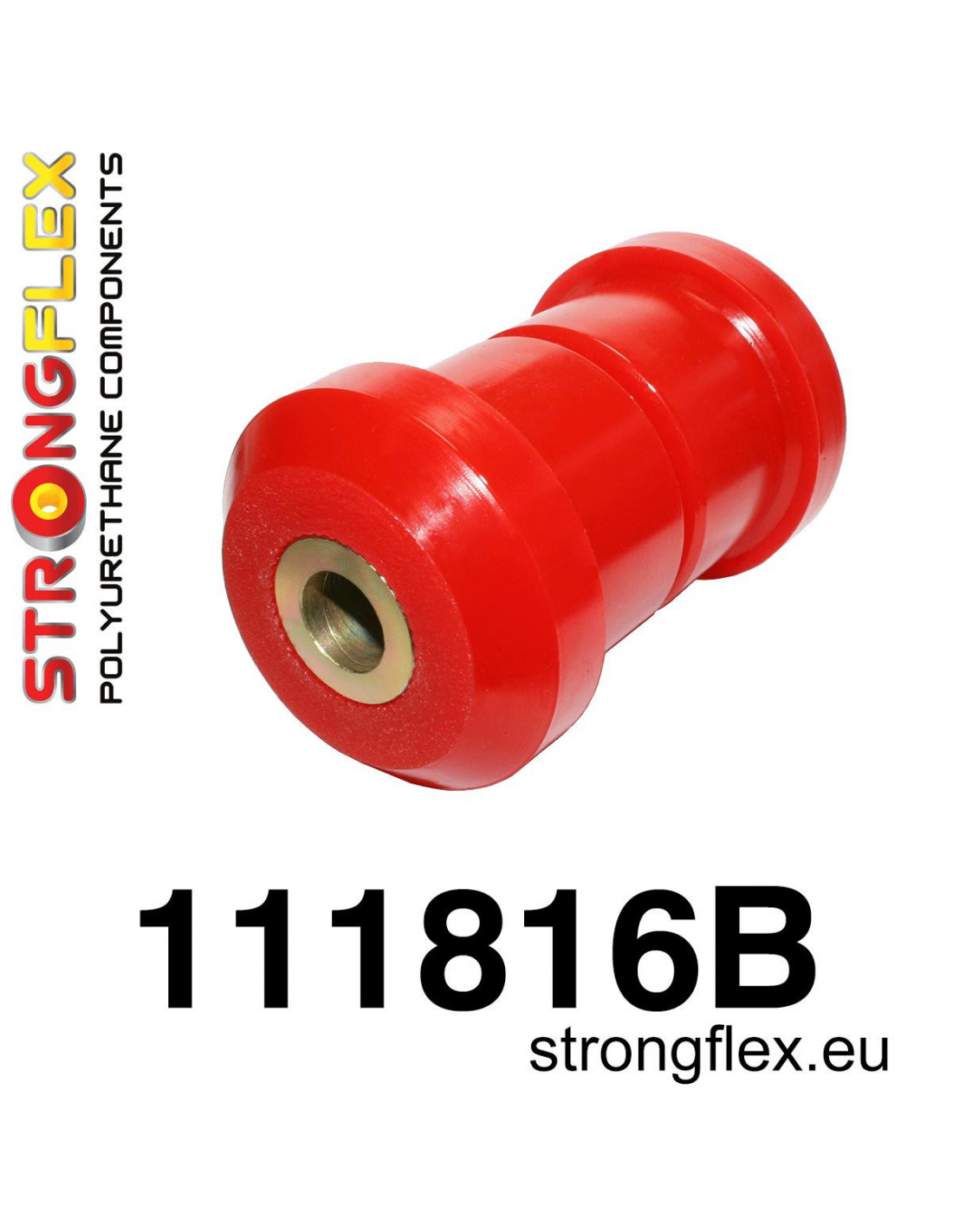 Strongflex Mercedes C-Klasse / E-Klasse / SL Vooras onderste draagarmrubber – 111816B 1 Strongflex Mercedes C-Klasse / E-Klasse / SL Vooras onderste draagarmrubber – 111816B