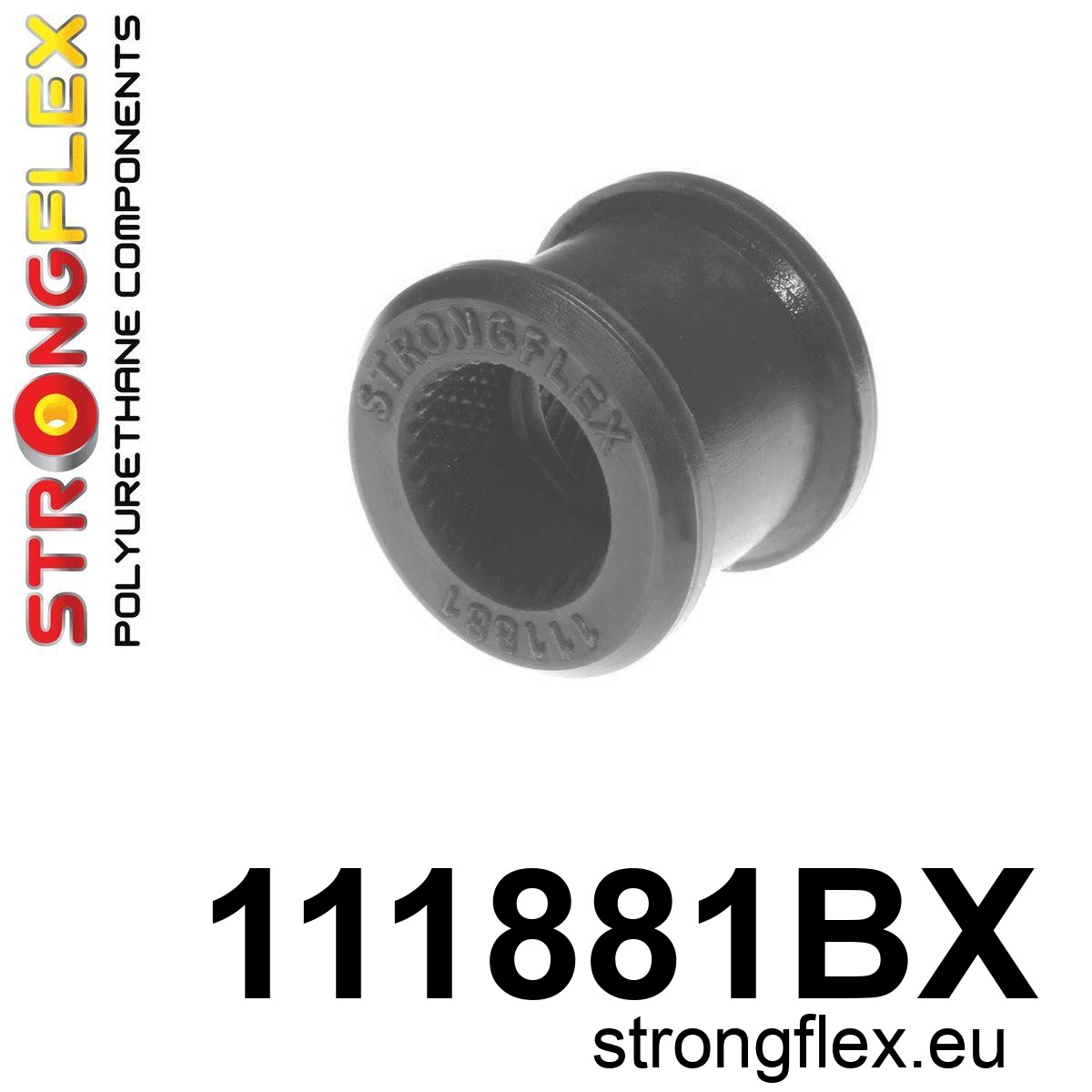 Strongflex Mercedes E-Klasse Rubber voorste koppelstang ZWART – 111881BX 1 Strongflex Mercedes E-Klasse Rubber voorste koppelstang ZWART – 111881BX