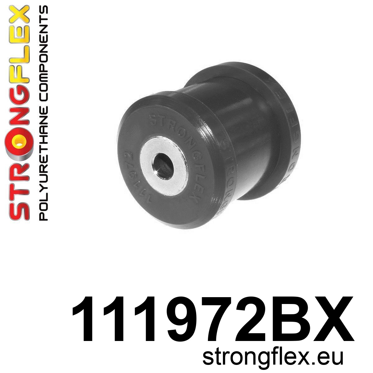 Strongflex Mercedes CLS / E-Klasse Voorste bovenste draagarmrubber ZWART – 111972BX 1 Strongflex Mercedes CLS / E-Klasse Voorste bovenste draagarmrubber ZWART – 111972BX