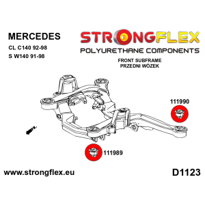 Strongflex Mercedes CL / S-Klasse Voorste subframe achterste rubber SPORT – 111990A