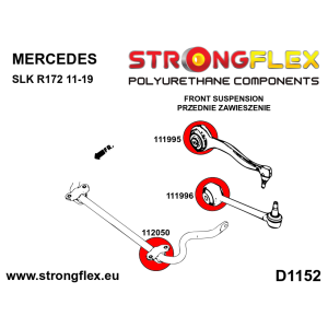 Strongflex Mercedes C-Klasse / E-Klasse / SLK Vooras draagarm rubber voor SPORT – 111995A