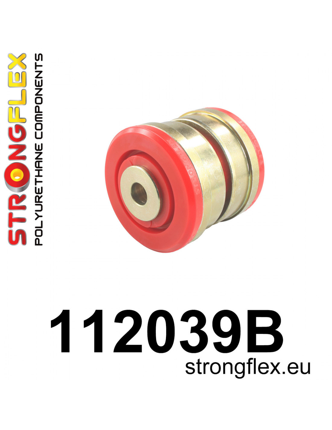 Strongflex Mercedes CLS / E-Klasse Rubber voorsten bovenste draagarm – 112039B 1 Strongflex Mercedes CLS / E-Klasse Rubber voorsten bovenste draagarm – 112039B