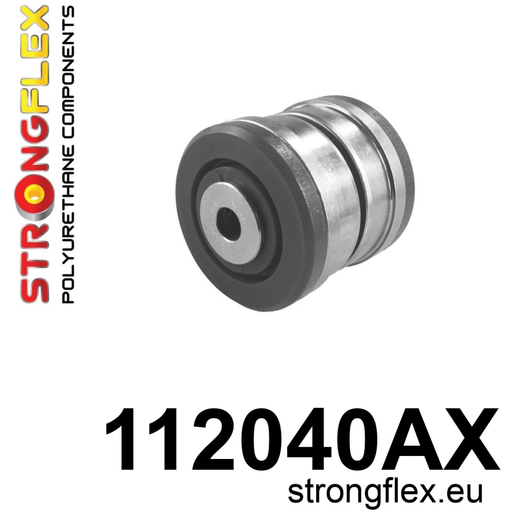 Strongflex Mercedes CLS / E-Klasse Rubber voorsten bovenste draagarm SPORT ZWART – 112040AX