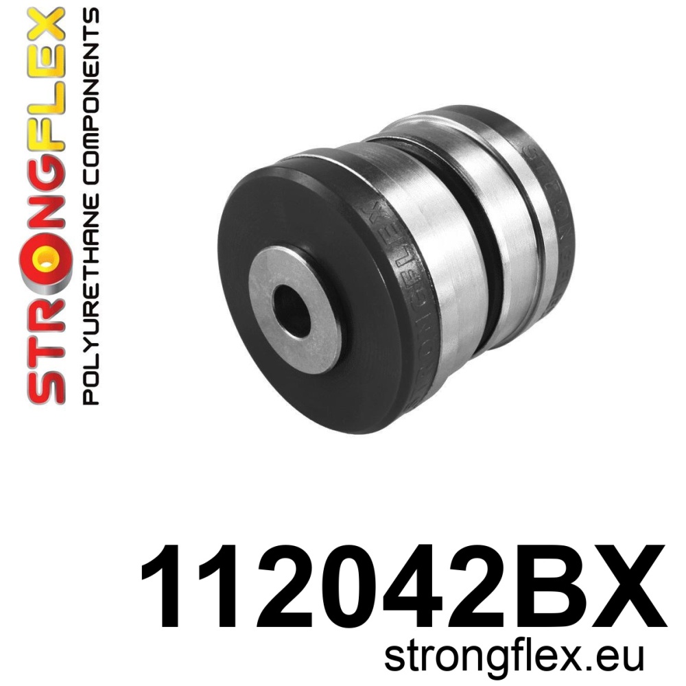 Strongflex Mercedes C-Klasse / E-Klasse Rubber voorsten bovenste draagarm ZWART – 112042BX