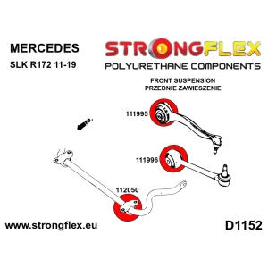 Strongflex Mercedes SLK Voorste stabilisatorrubber SPORT ZWART – 112050AX
