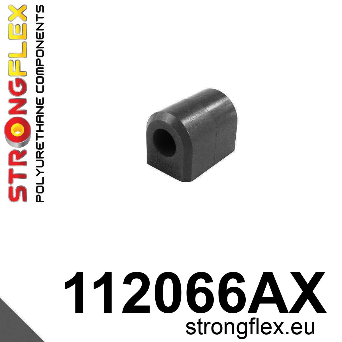 Strongflex Mercedes GL / GLE / GLS Achterste stabilisatorrubber SPORT ZWART – 112066AX 1 Strongflex Mercedes GL / GLE / GLS Achterste stabilisatorrubber SPORT ZWART – 112066AX