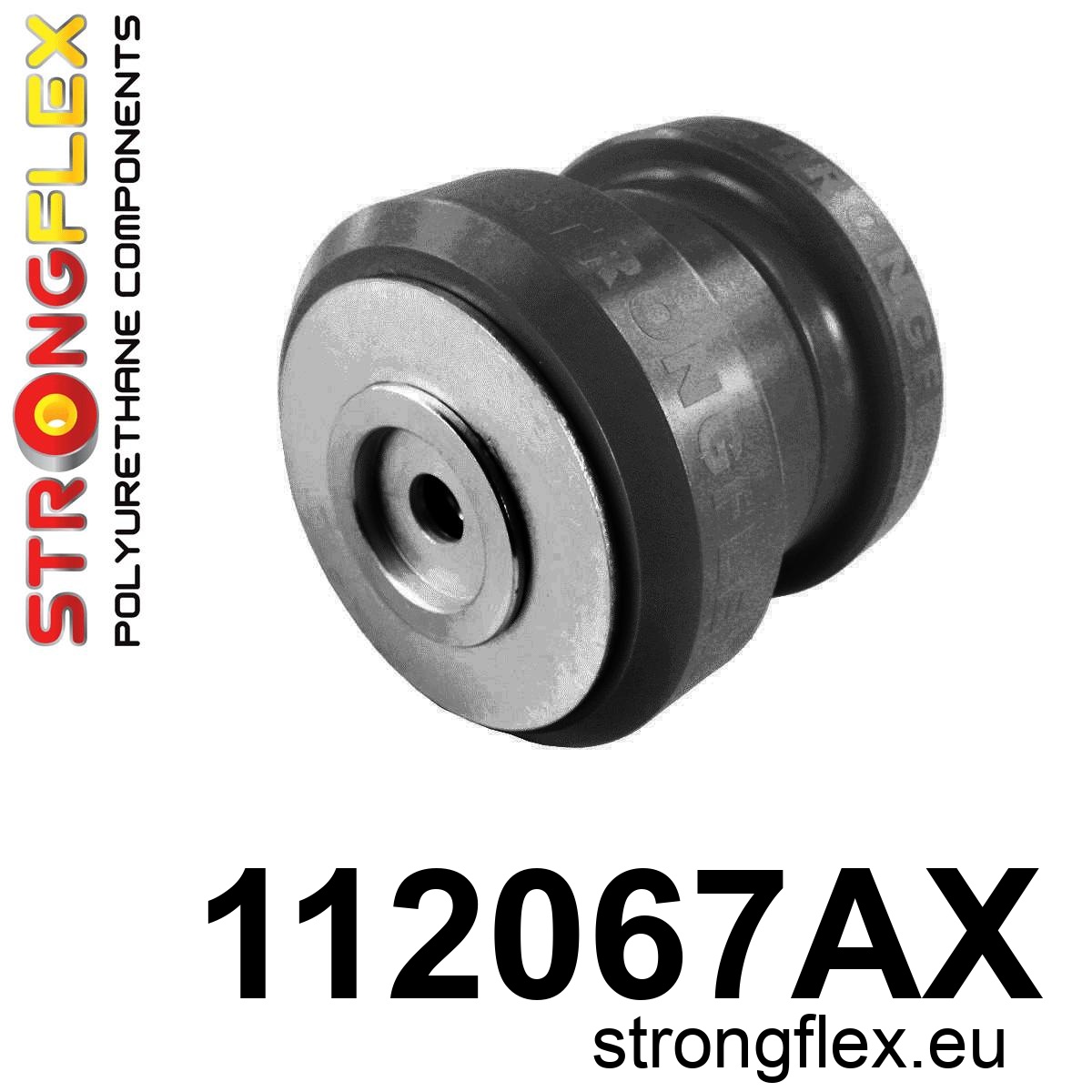 Strongflex Mercedes GL / GLE / GLS Achteras-subframe rubberset SPORT ZWART – 116289AX 2 Strongflex Mercedes GL / GLE / GLS Achteras-subframe rubber voor SPORT ZWART – 112067AX