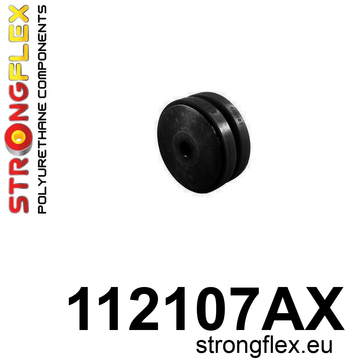 Strongflex Mercedes C-Klasse / CL / CLC Achterste differentieel - voorste rubber SPORT ZWART – 112107AX 1 Strongflex Mercedes C-Klasse / CL / CLC Achterste differentieel – voorste rubber SPORT ZWART – 112107AX