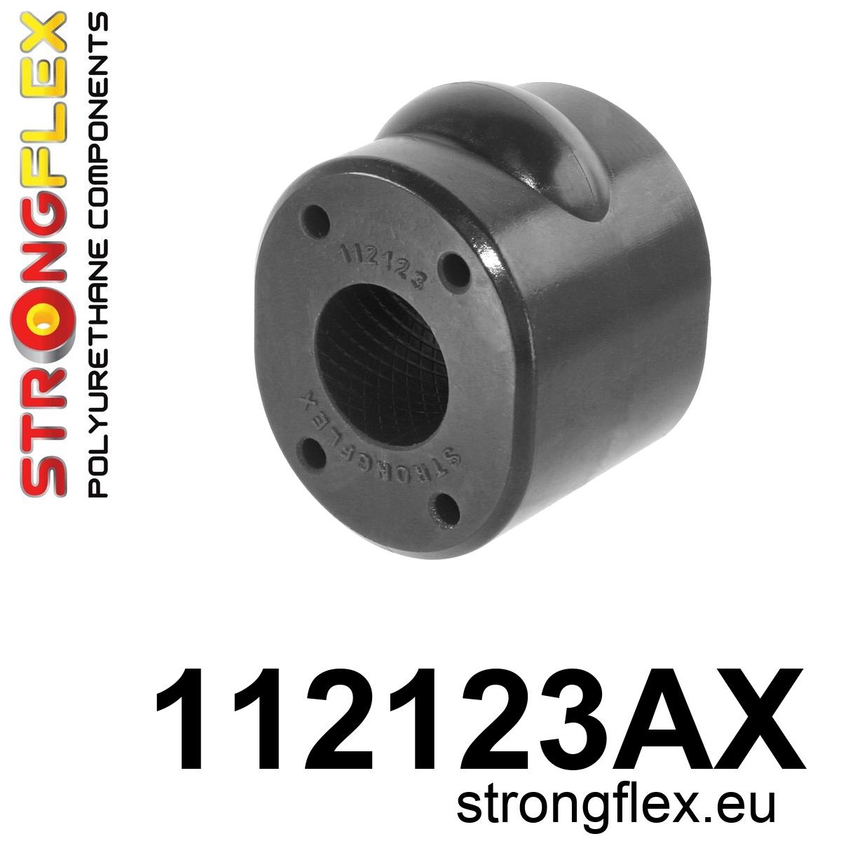 Strongflex Mercedes W123 Front anti-roll bar bush SPORT BLACK – 112123AX 1 Strongflex Mercedes W123 Voorste stabilisatorrubber SPORT ZWART – 112123AX