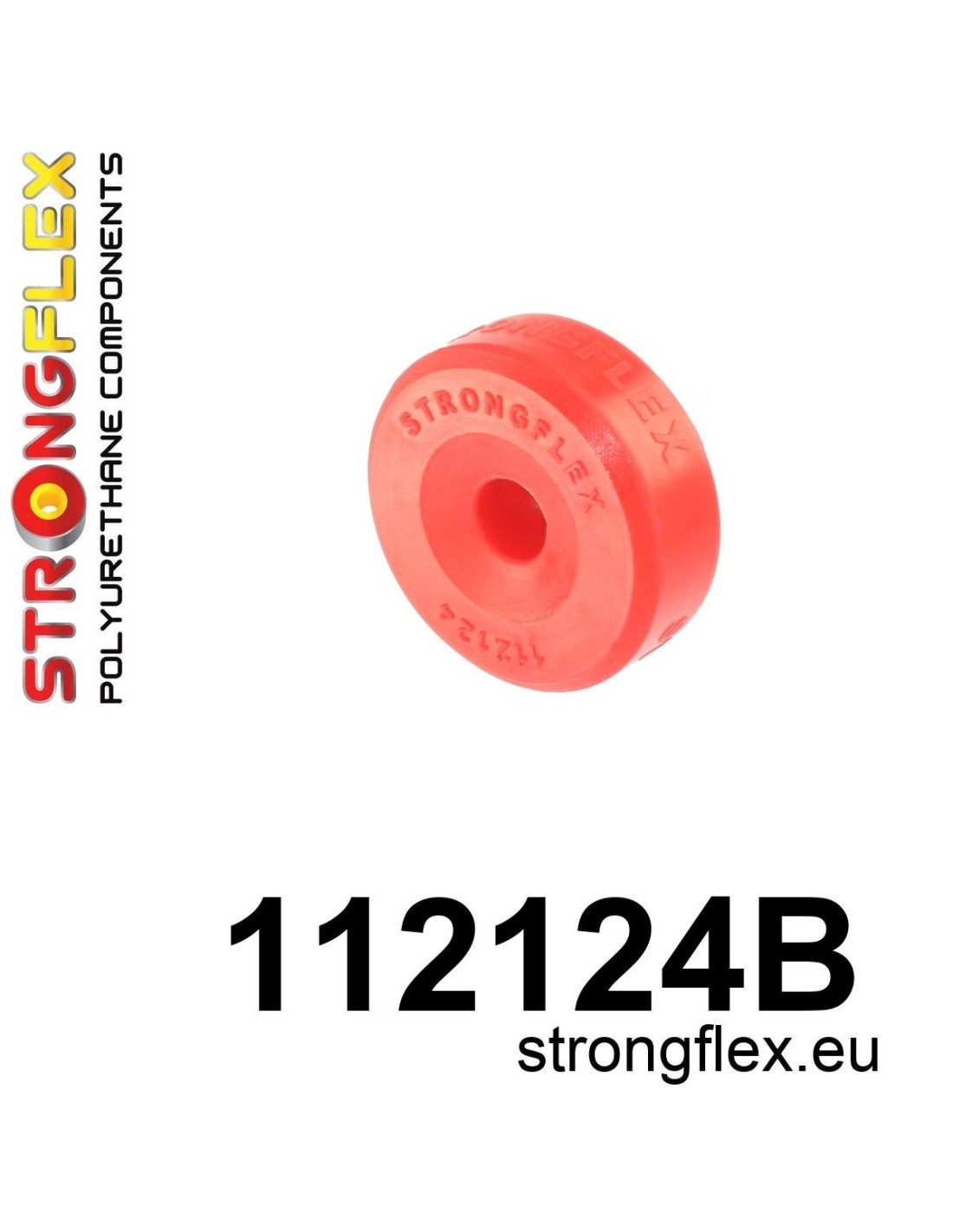 Strongflex Mercedes W123 Silentbloc de fixation d'amortisseur avant – 112124B 1 Strongflex Mercedes W123 Silentbloc de fixation d’amortisseur avant – 112124B